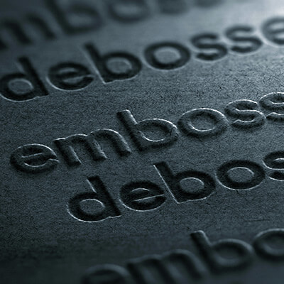 Emboss / Deboss